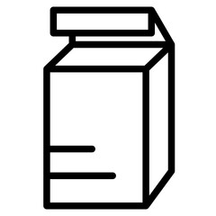 Vector milk icon. Flat illustration of milk isolated on white background. Icon vector illustration sign symbol