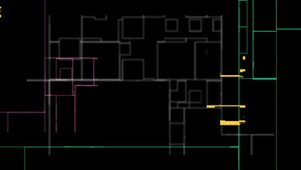 グリッチ、コンピュータグラフィックス風なデジタル背景素材０９