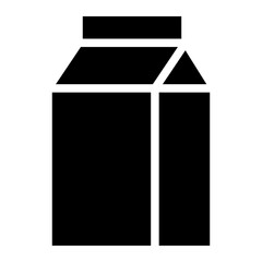 Milk Cow Container Package. Vector Flat Icon