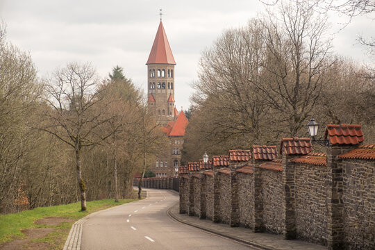 Road to the abbey of Clervaux, Luxembourg