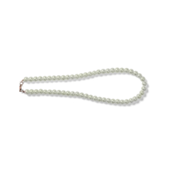 Poster Realistic pearl bracelet isolated on black background © abakfarell