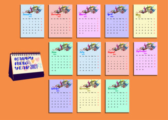 It’s a professional, clean, & creative 2024 Calendar template designed to make a good impression.