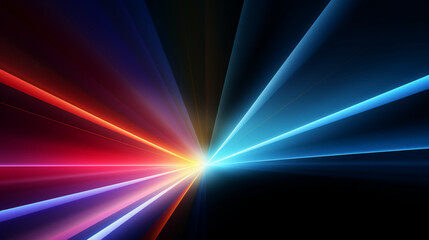 abstract neon rays shine shimmer in waves multicolored background