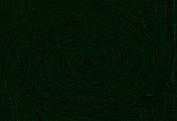 Green twirl on a black background