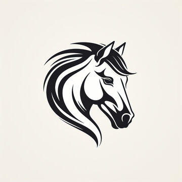 logo image horse head graphics Vector silhouette of a horse s head