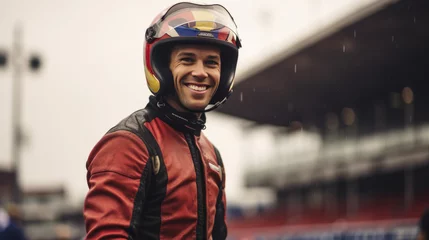 Gordijnen Formula one driver © MP Studio