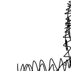 Abstract Line Aesthetic Corner Border