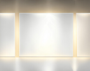 Obraz premium Empty room interior. Wall and floor . AI