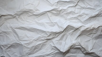 Obraz premium texture papier froissé blanc, généré par IA