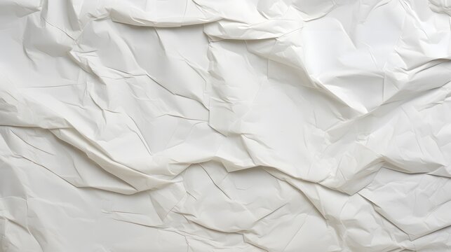 texture papier froiss&eacute; blanc, g&eacute;n&eacute;r&eacute; par IA