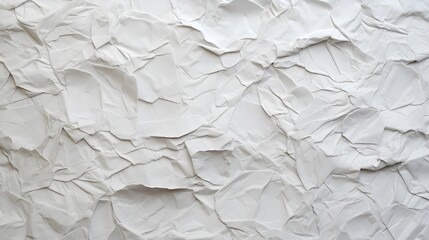 texture papier froissé blanc, généré par IA - obrazy, fototapety, plakaty