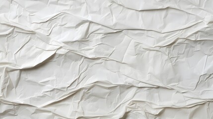 texture papier froissé blanc, généré par IA