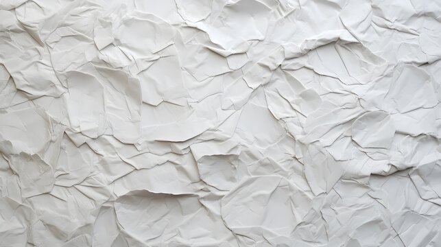 texture papier froiss&eacute; blanc, g&eacute;n&eacute;r&eacute; par IA