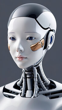 Female android robot  AI artificial intelligence 