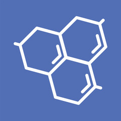 Obraz na płótnie Canvas molecular laboratory science icon logo