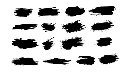 Vector Brush Strokes - Artistic Digital Grunge Brush Strokes