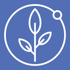 organic icon plant symbol icon