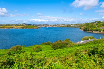 Foto op Canvas View from Charles Fort of the River Bandon with the cities of Kinsale and Scilly in view on a sunny summer day, in Cork County, Ireland. © Kirk Fisher