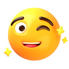 Winking Face 3D Emoji Illustrations Pack