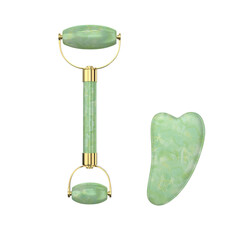 Double Headed Jade Roller 3D render for mockup © Jobair