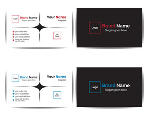 Modern, creative and double sided business card visiting card name card