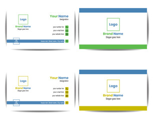 Modern, creative and double sided business card visiting card for official work