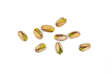 pistachio isolated on the white background