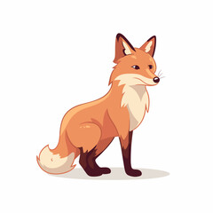 Fox Vector Cute Fox Cartoon Symbol