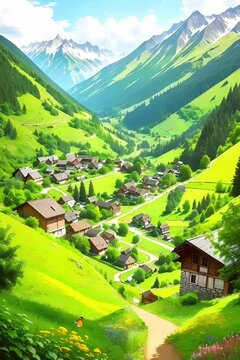 village in the mountains
