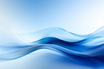 Blue background with blurred motion abstract design and widescreen format 