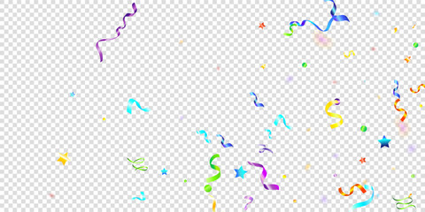 ribbon serpentine tinsel red spiral color curly