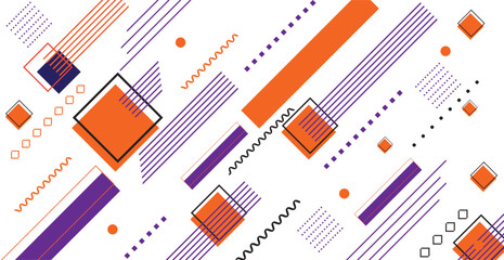 Abstract  vector geometric banner elements and shapes  background 