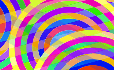 Rainbow circles abstract background design