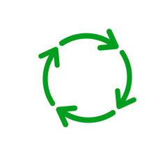 Green Recycling Symbol