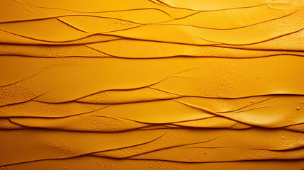 Yellow Lather Wavy Texture Abstract Background AI Generative