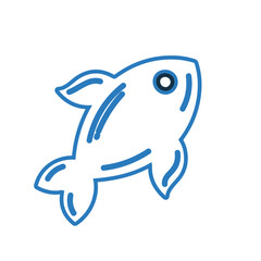 Aquarium pet or fish icon