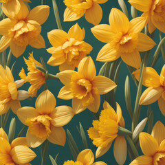 Obraz premium seamless floral background