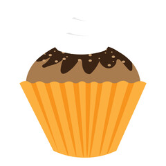 cupcake with chocolate element