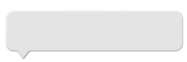 Speech bubble. Chat bubble. 3D illustration.