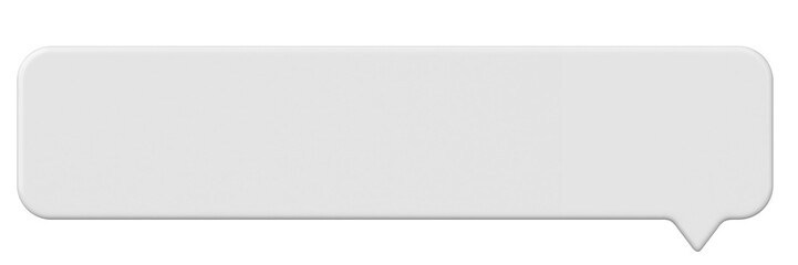 Speech bubble. Chat bubble. 3D illustration.