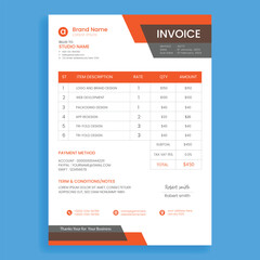 Free professional invoice template design