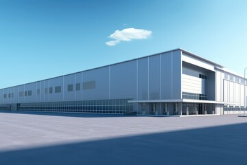 AI generated logistics center warehouse or large retail