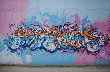A graffiti wall under the Brooklyn sky