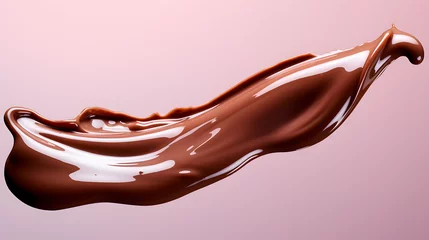Foto op Canvas melted chocolate dripping © valgabir