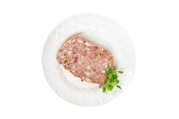 terrine rustic meat pate porc food minced meat baked food meal snack on the table copy space food background rustic top view 