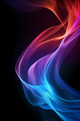 abstract colorful smoke waves background for wallpaper or business 