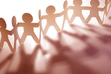 Team holding hands united