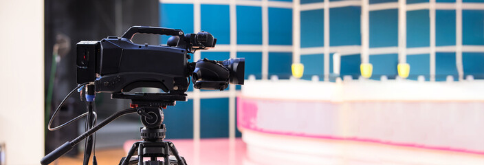 video camera in studio