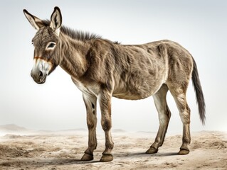 Gray Donkey in the desert.