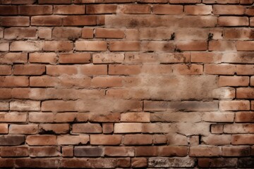 Brown brick wall texture. Grungy brickwall.